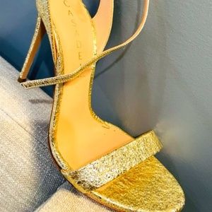 Casadei Gold Stilettos